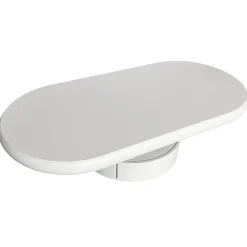 3S. x Home Table basse ovale avec tiroirs Barket Blanc Best