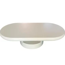 3S. x Home Table basse ovale avec tiroirs Barket Crème Online