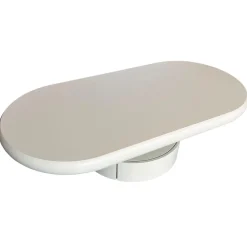 3S. x Home Table basse ovale avec tiroirs Barket Crème Online