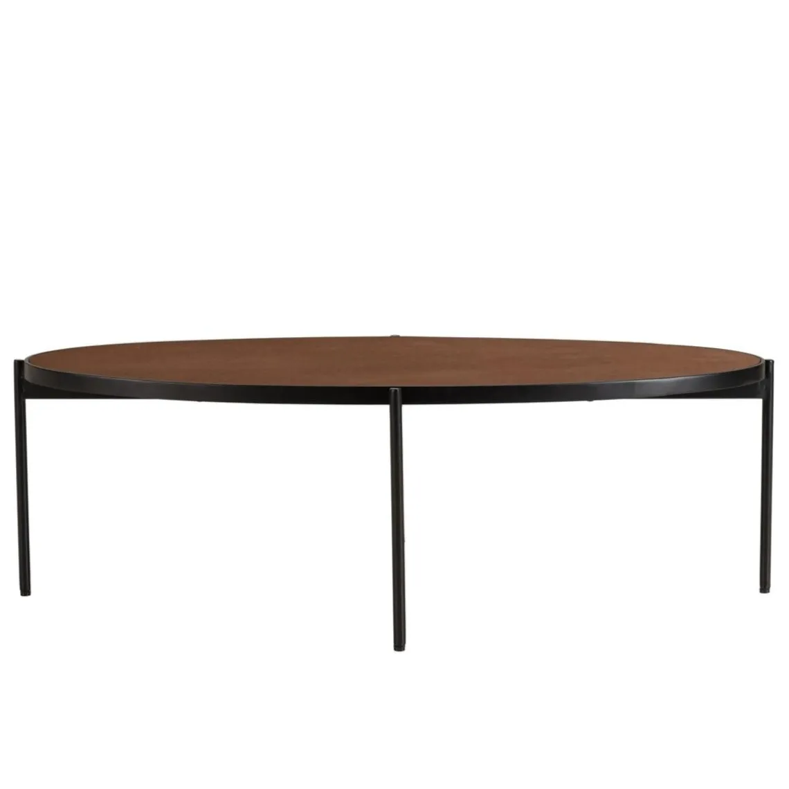 Macabane Table basse ovale couleur rouille effet pierre BASILE New