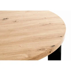 3S. x Home Table basse plateau en MDF décor chêne avec accents de couleur