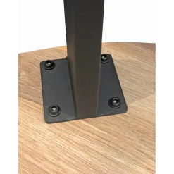 3S. x Home Table basse plateau en MDF décor chêne avec accents de couleur