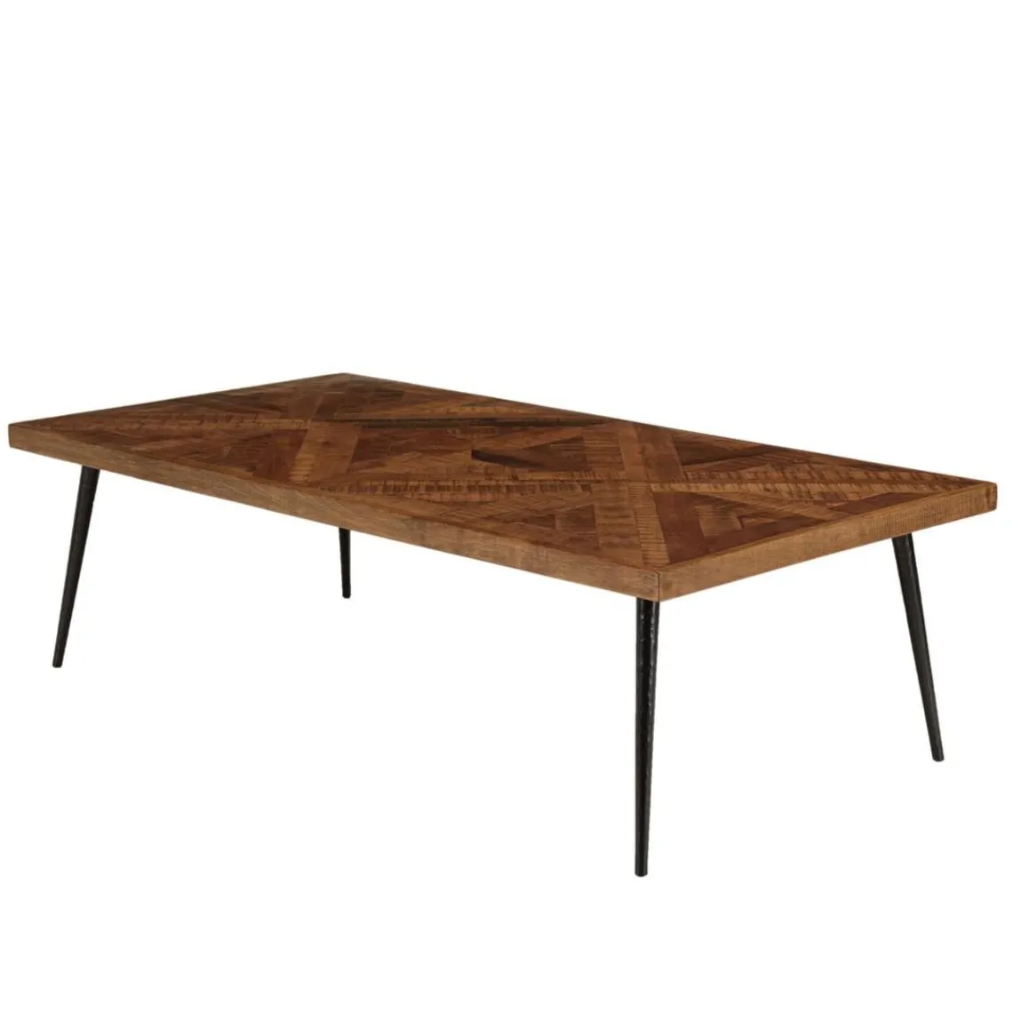 Macabane Table basse rectangulaire en bois pieds métal KIARA Best