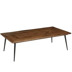 Macabane Table basse rectangulaire en bois recyclé formes géométriques KIARA New