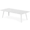 3S. x Home Table basse rectangulaire Bipolart Métal Blanc Best
