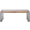 3S. x Home Table basse rectangulaire en bois Discount