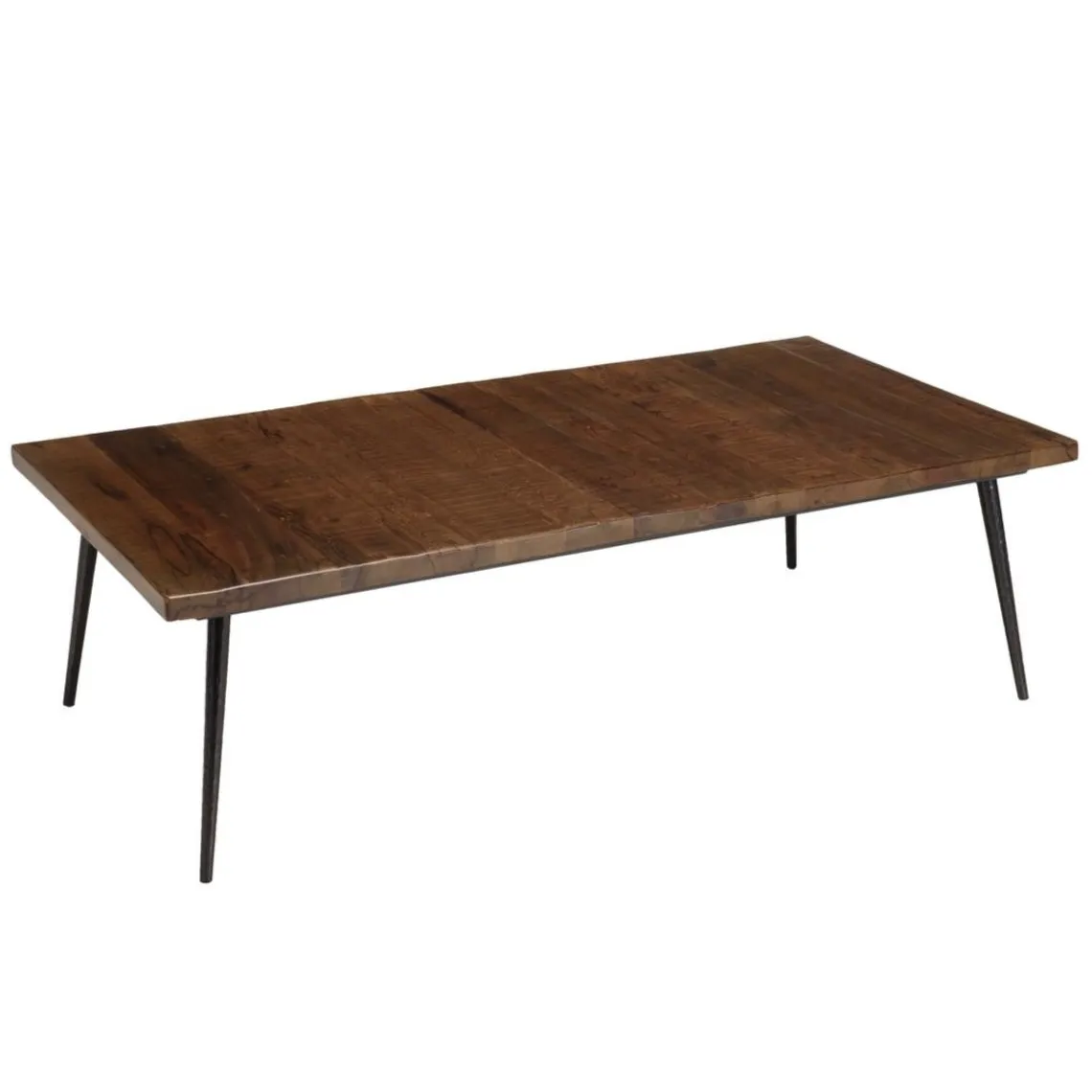 Macabane Table basse rectangulaire en bois pieds métal Hot