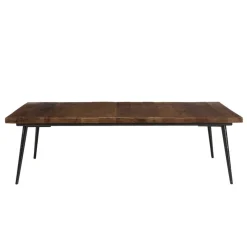 Macabane Table basse rectangulaire en bois pieds métal Hot