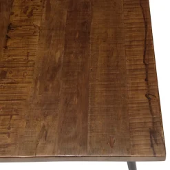Macabane Table basse rectangulaire en bois pieds métal Hot
