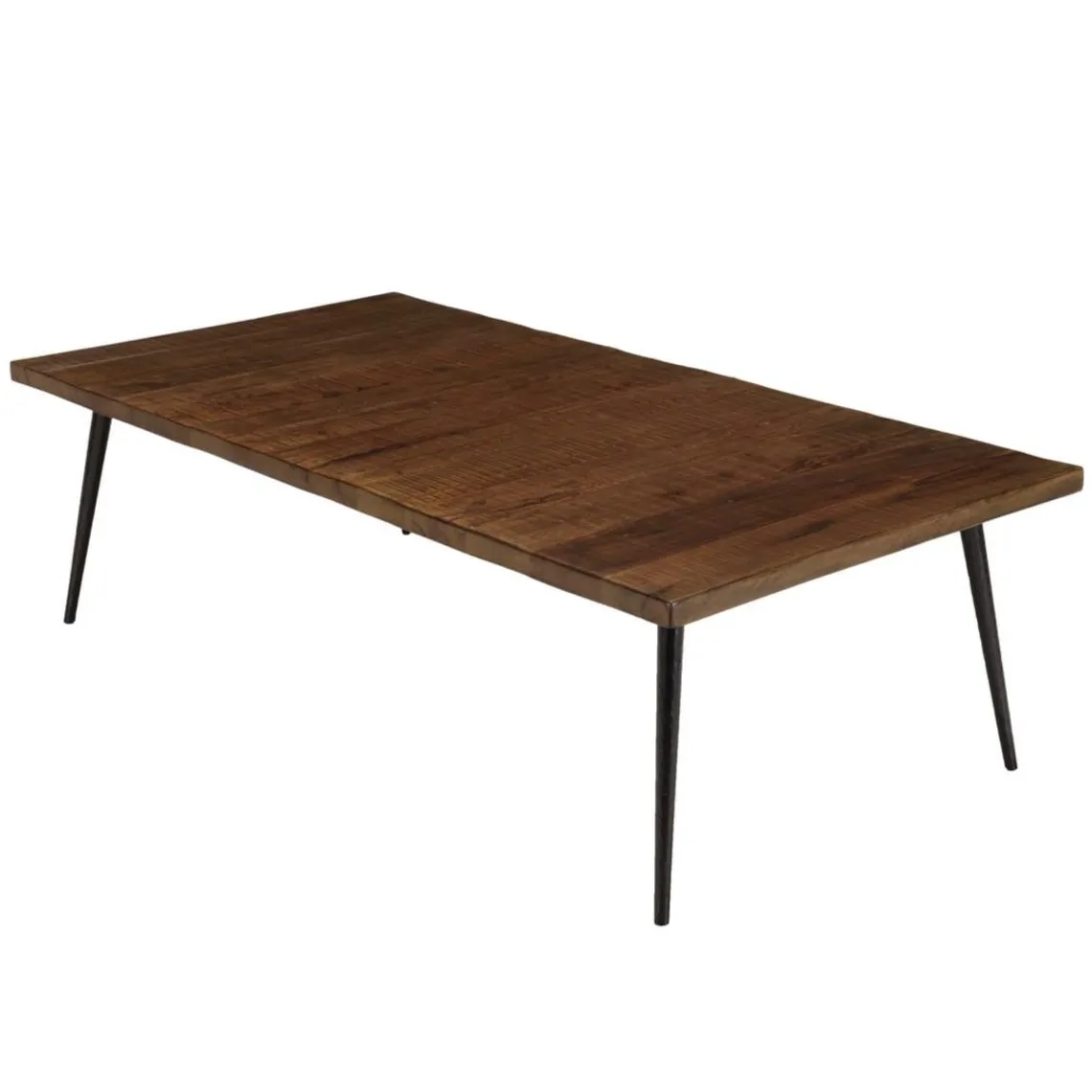 Macabane Table basse rectangulaire en bois pieds métal Hot