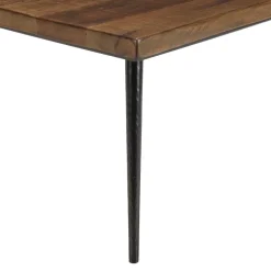 Macabane Table basse rectangulaire en bois pieds métal Hot