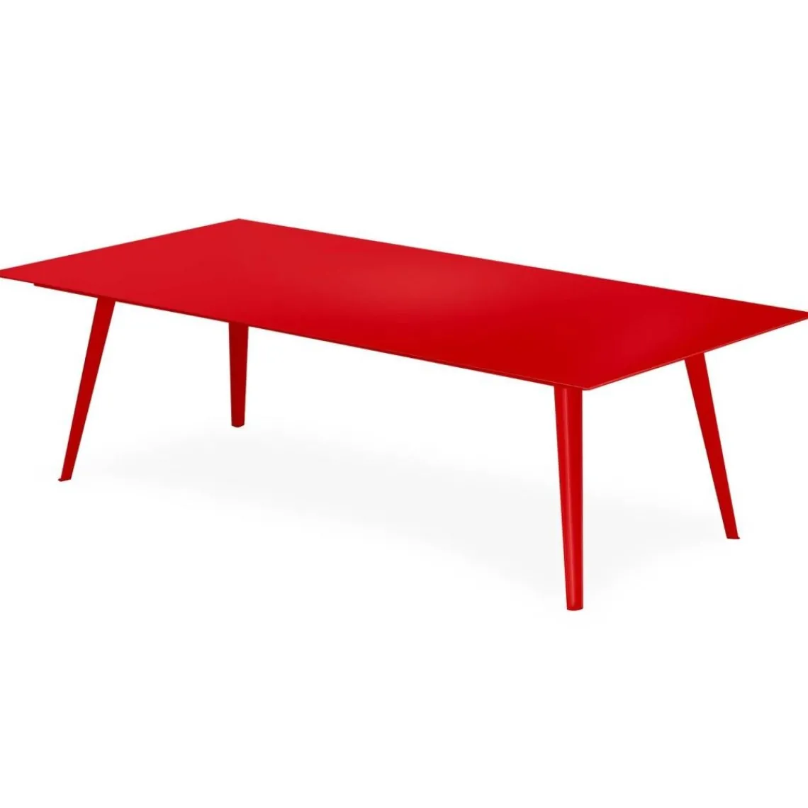 3S. x Home Table basse rectangulaire Bipolart Métal Rouge Outlet