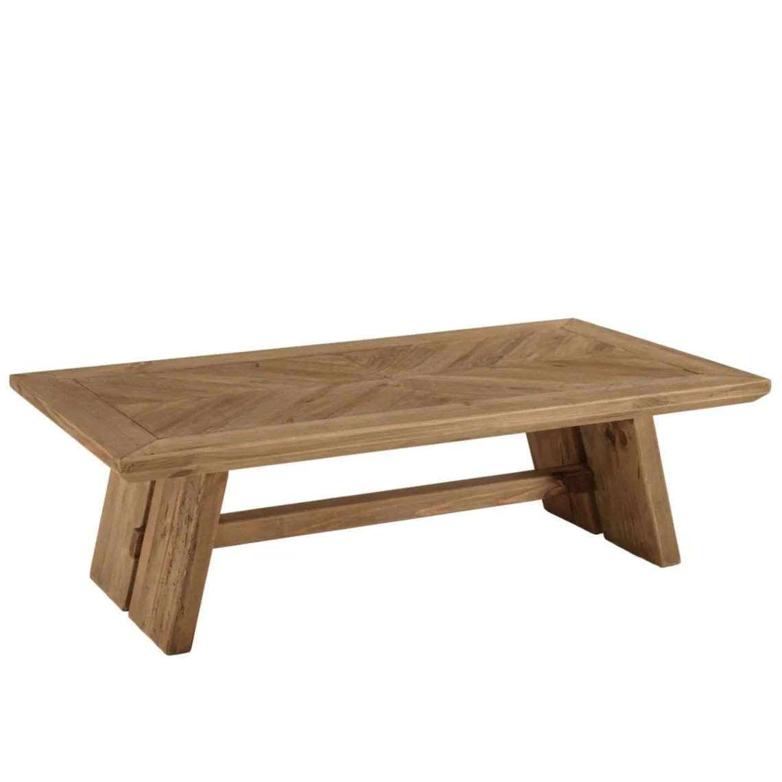 Macabane Table basse rectangulaire bois pin recyclé SANDY Outlet