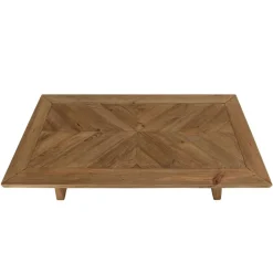 Macabane Table basse rectangulaire bois pin recyclé SANDY Outlet