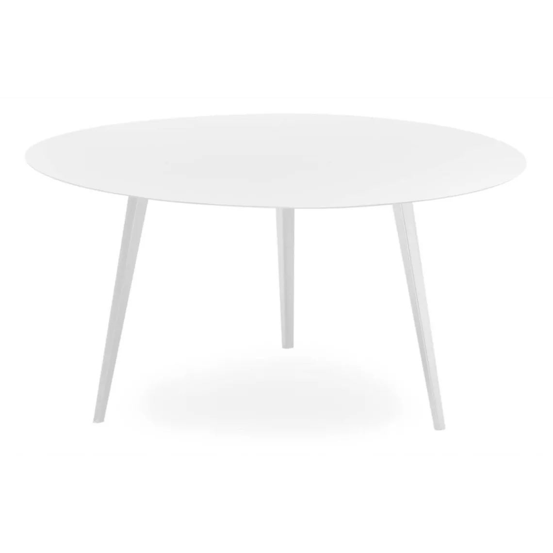 3S. x Home Table basse ronde Bipolart Métal Blanc New