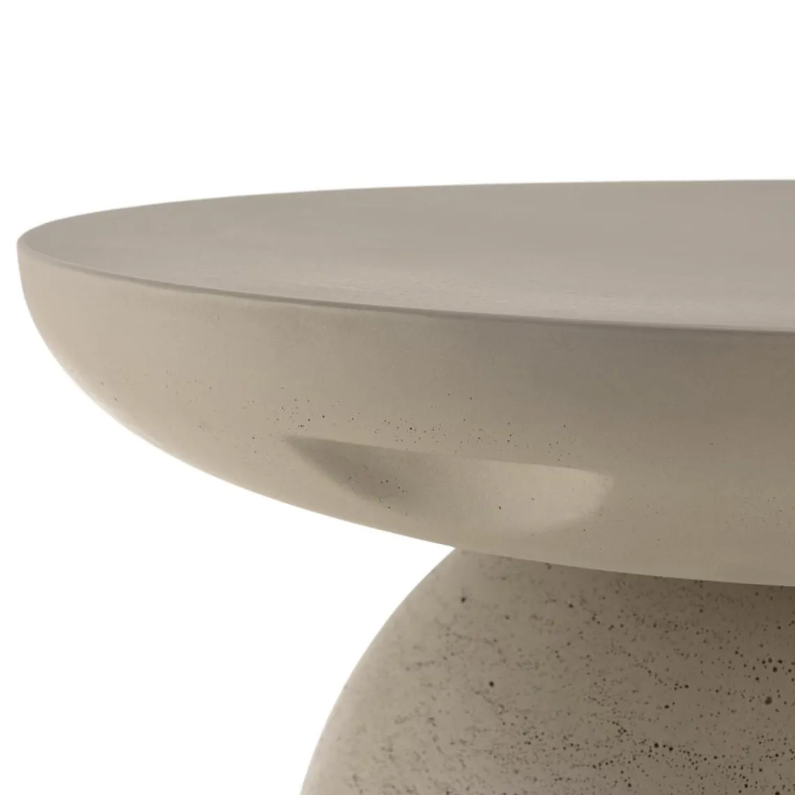 Macabane Table basse ronde effet béton HECTOR Clearance