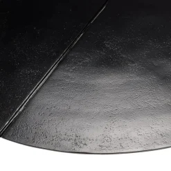 Macabane Table basse ronde en Aluminium JAMES Noir mat Clearance