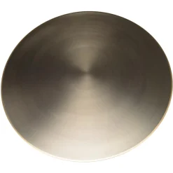 Macabane Table basse ronde en Fer Noir et bordure Dorée JAMES D80 cm Online