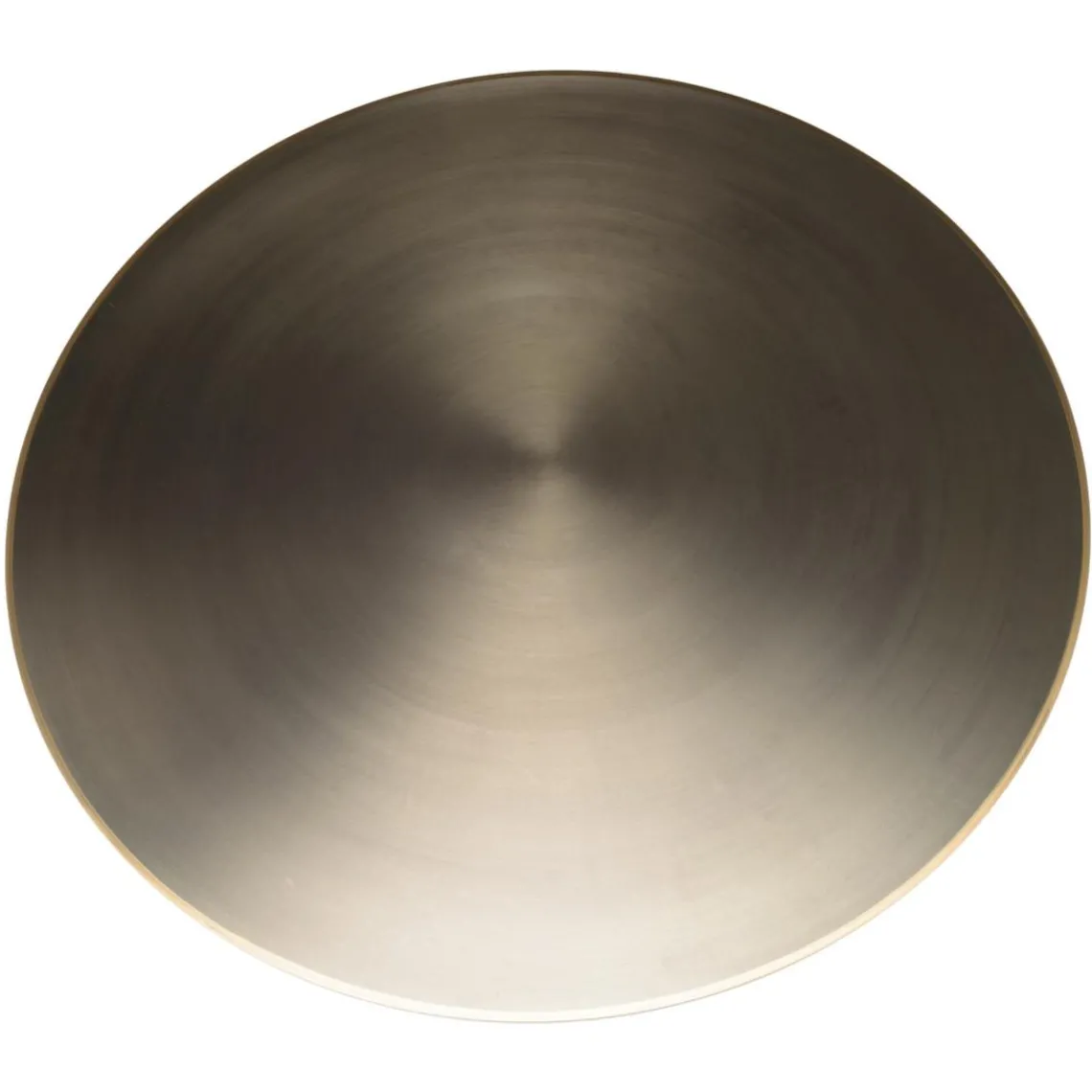 Macabane Table basse ronde en Fer Noir et bordure Dorée JAMES D80 cm Online