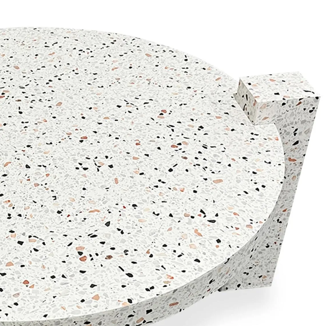 3S. x Home Table basse ronde moderne Titouan Effet Terrazzo Sale