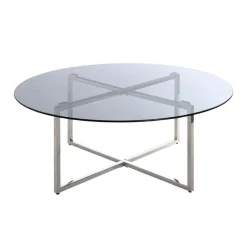 3S. x Home table basse Structure en inox brillant Clearance