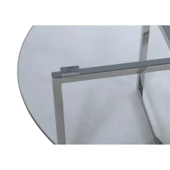 3S. x Home table basse Structure en inox brillant Clearance