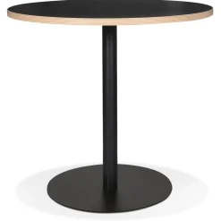 ALTEREGO Table bistrot ronde 'YOGI' noire Clearance