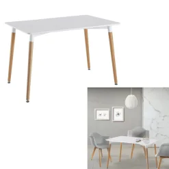 3S. x Home Table Blanche Rectangulaire 115X75cm Sale
