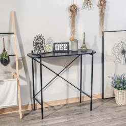 Nordlys Table console design industriel en bois Noir Sale