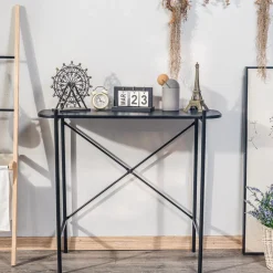 Nordlys Table console design industriel en bois Noir Sale