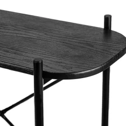 Nordlys Table console design industriel en bois Noir Sale