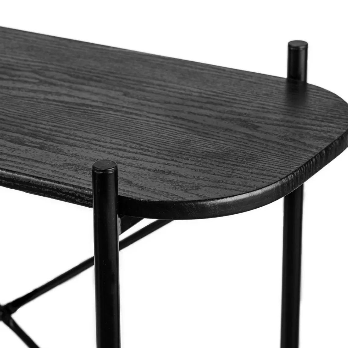 Nordlys Table console design industriel en bois Noir Sale
