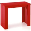 3S. x Home Table Console extensible Brookline Rouge Discount