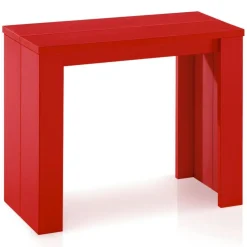 3S. x Home Table Console extensible Brookline Rouge Discount