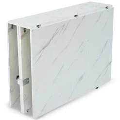 3S. x Home Table console extensible Nefertiti Effet marbre blanc Clearance