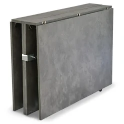 3S. x Home Table console extensible Nefertiti Effet béton ciré gris