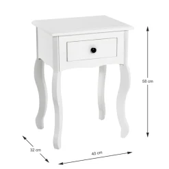 3S. x Home Table d'appoint à motif découpé avec égouttoir en Métal laqué blanc Clearance