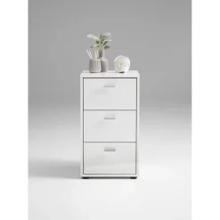 3S. x Home Table d'appoint avec 3 tiroirs VIRGINIA 1 UP Clearance