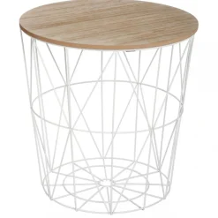 3S. x Home Table d'Appoint Blanc MIKU Outlet