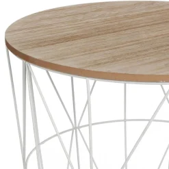 3S. x Home Table d'Appoint Blanc MIKU Outlet