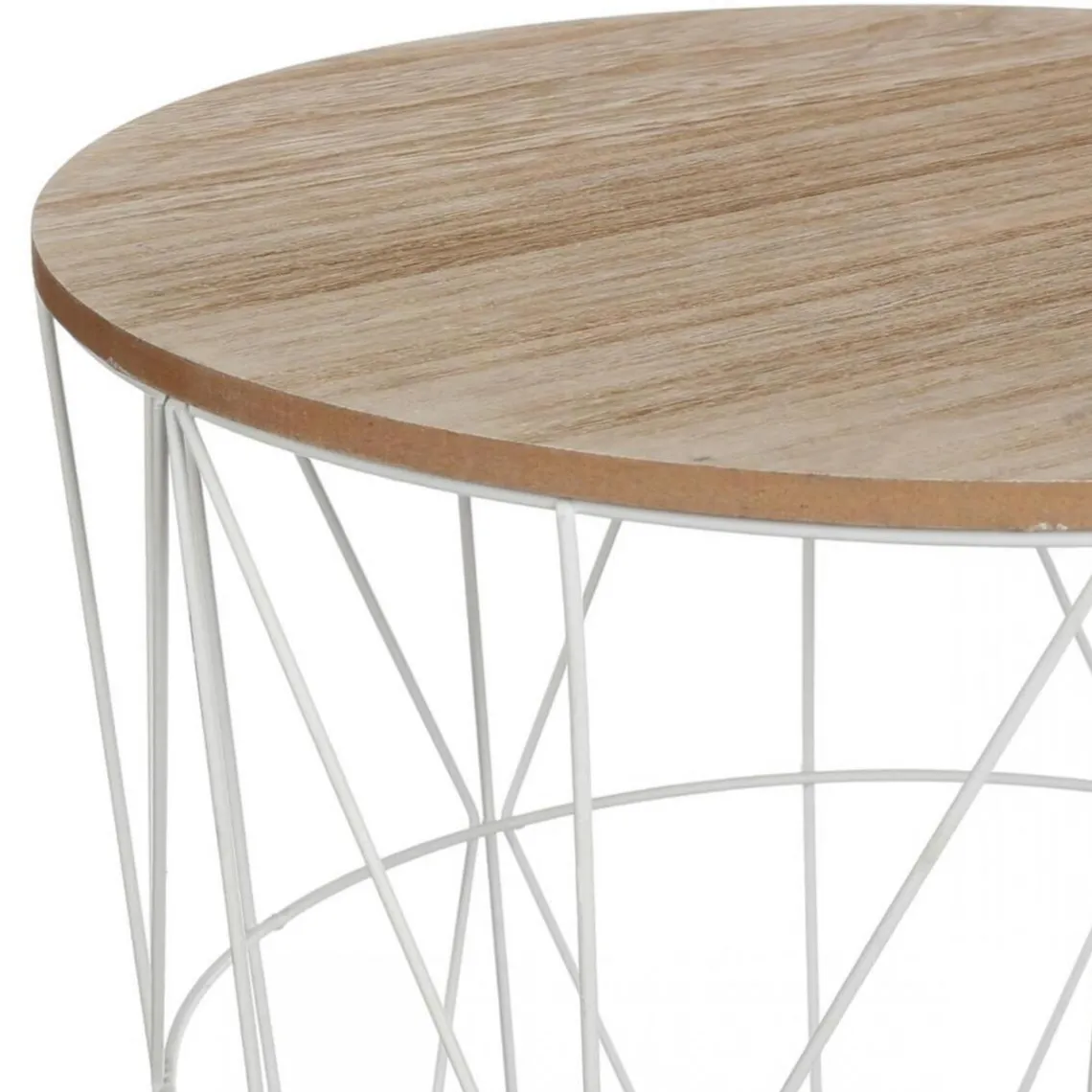 3S. x Home Table d'Appoint Blanc MIKU Outlet