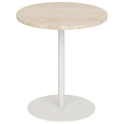 3S. x Home Table d'appoint Celen travertin blanc Clearance