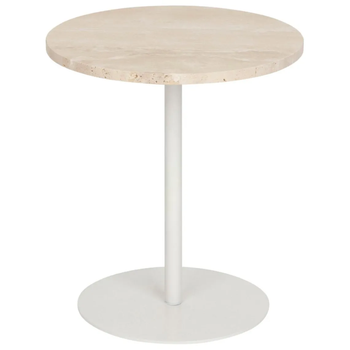 3S. x Home Table d'appoint Celen travertin blanc Clearance