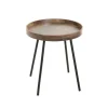 3S. x Home Table d'appoint décor chêne foncé New