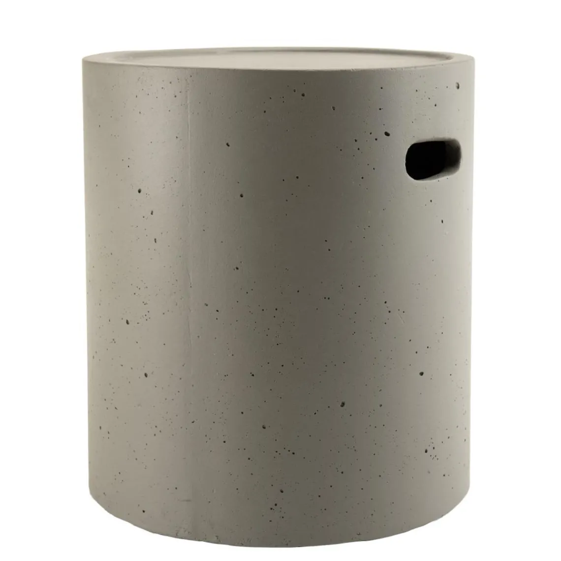 Macabane Table d'appoint de jardin ronde 40x40 cm béton Discount