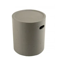 Macabane Table d'appoint de jardin ronde 40x40 cm béton Discount