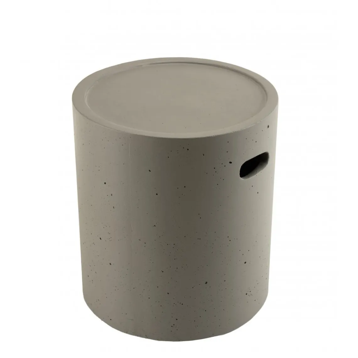 Macabane Table d'appoint de jardin ronde 40x40 cm béton Discount