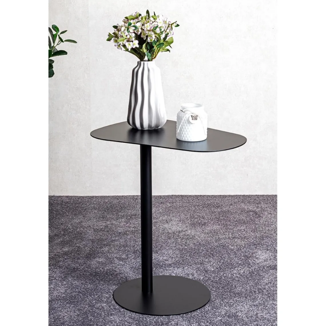3S. x Home Table d'appoint design en métal noir Clearance