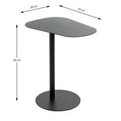 3S. x Home Table d'appoint design en métal noir Clearance