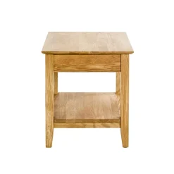 3S. x Home Table d'appoint en bois avec étagère supplémentaire Best